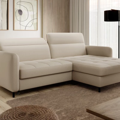 Elegantes Schlafsofa ZULEYKA – beige, rechte Ecke