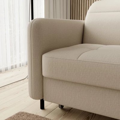 Elegantes Schlafsofa ZULEYKA – beige, rechte Ecke