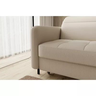 Elegantes Schlafsofa ZULEYKA – beige, rechte Ecke