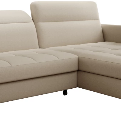 Elegantes Schlafsofa ZULEYKA – beige, rechte Ecke