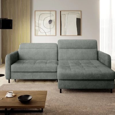 Elegantes Schlafsofa ZULEYKA – hellgrün, rechte Ecke