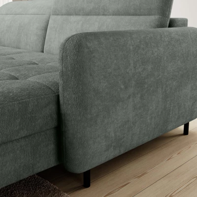 Elegantes Schlafsofa ZULEYKA – hellgrün, rechte Ecke