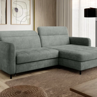 Elegantes Schlafsofa ZULEYKA – hellgrün, rechte Ecke