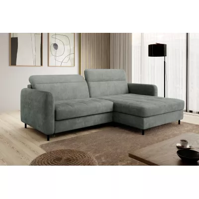 Elegantes Schlafsofa ZULEYKA – hellgrün, rechte Ecke