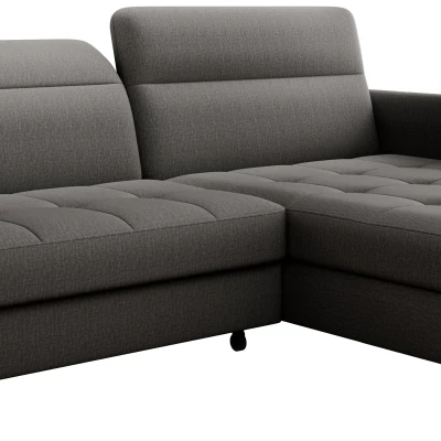 Elegantes Schlafsofa ZULEYKA – Graphit, rechte Ecke
