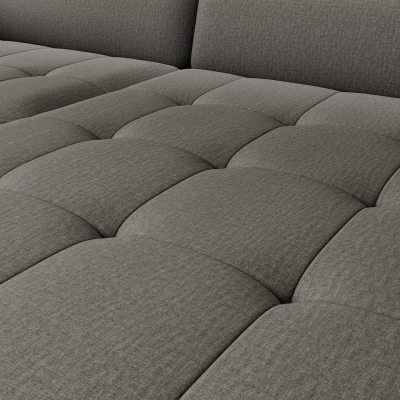 Elegantes Schlafsofa ZULEYKA – Graphit, rechte Ecke