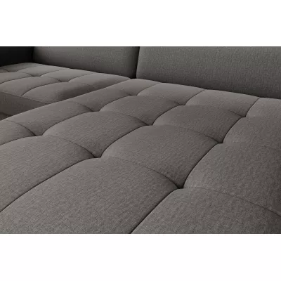 Elegantes Schlafsofa ZULEYKA – Graphit, rechte Ecke