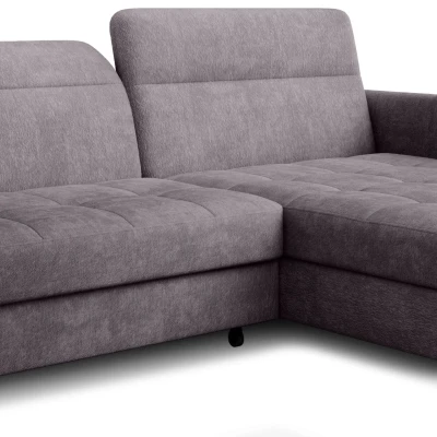Elegantes Schlafsofa ZULEYKA – dunkelgrau, rechte Ecke