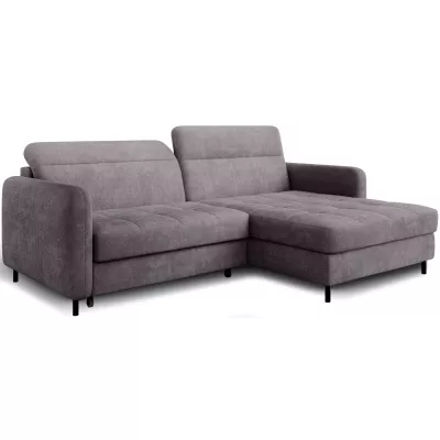 Elegantes Schlafsofa ZULEYKA – dunkelgrau, rechte Ecke