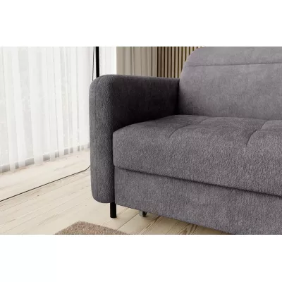 Elegantes Schlafsofa ZULEYKA – dunkelgrau, rechte Ecke
