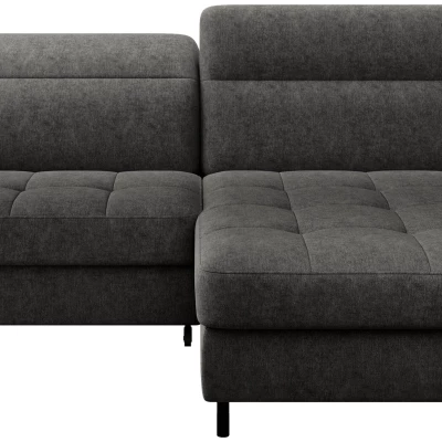 Elegantes Schlafsofa ZULEYKA – schwarz, rechte Ecke