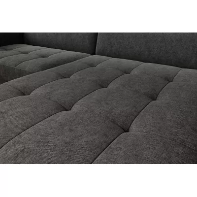 Elegantes Schlafsofa ZULEYKA – schwarz, rechte Ecke