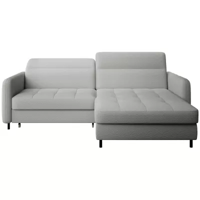 Elegantes Schlafsofa ZULEYKA – hellgrau, rechte Ecke