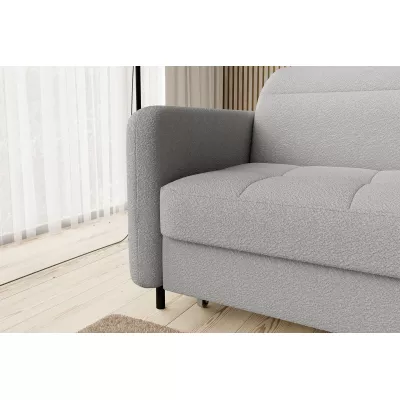 Elegantes Schlafsofa ZULEYKA – hellgrau, rechte Ecke