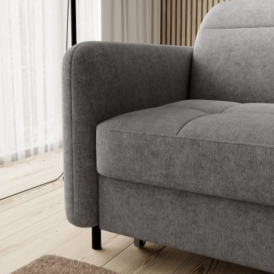 Elegantes Schlafsofa ZULEYKA - grau 2, rechte Ecke