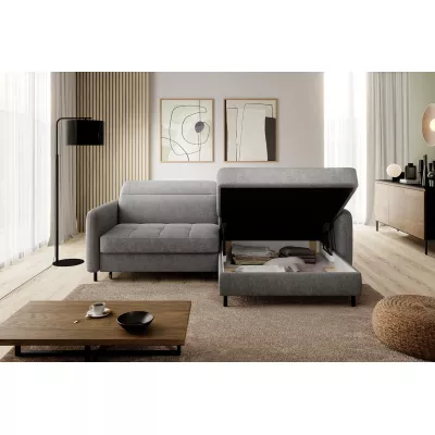 Elegantes Schlafsofa ZULEYKA - grau 2, rechte Ecke