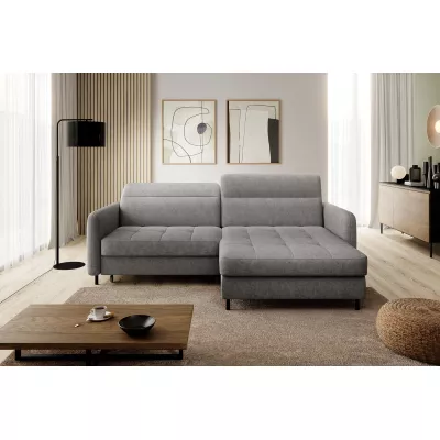 Elegantes Schlafsofa ZULEYKA - grau 2, rechte Ecke