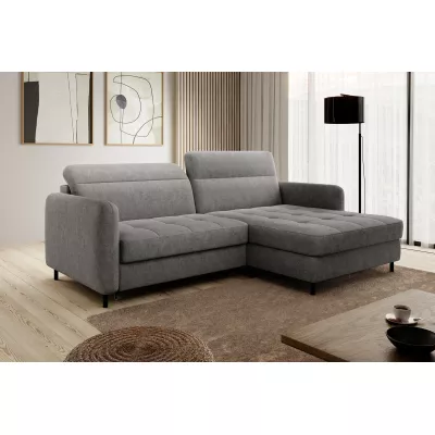 Elegantes Schlafsofa ZULEYKA - grau 2, rechte Ecke