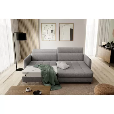 Elegantes Schlafsofa ZULEYKA - grau 2, rechte Ecke
