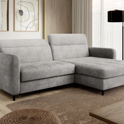 Elegantes Schlafsofa ZULEYKA - grau 3, rechte Ecke