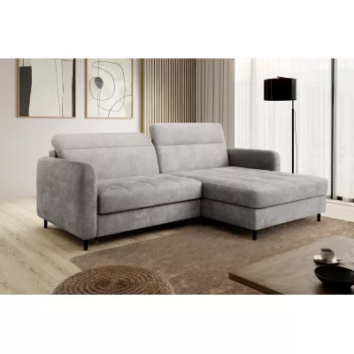 Elegantes Schlafsofa ZULEYKA - grau 3, rechte Ecke