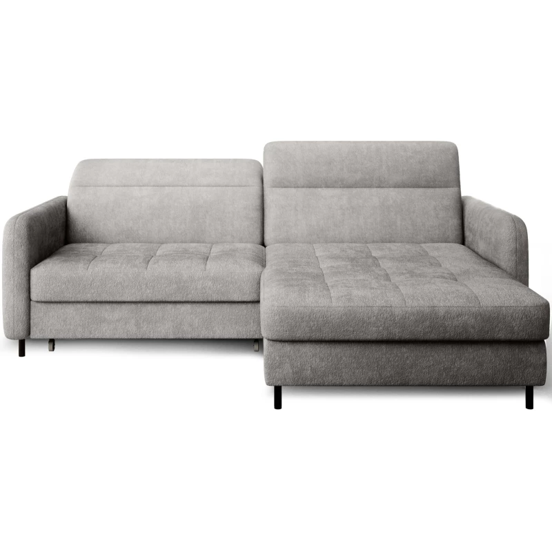 Elegantes Schlafsofa ZULEYKA - grau 3, rechte Ecke