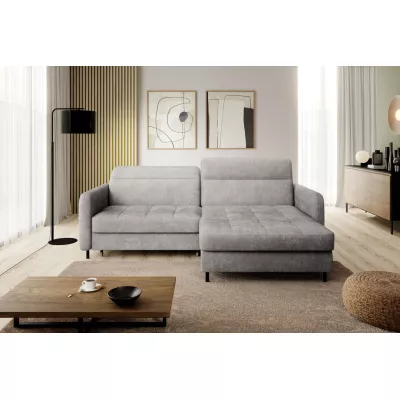 Elegantes Schlafsofa ZULEYKA - grau 3, rechte Ecke