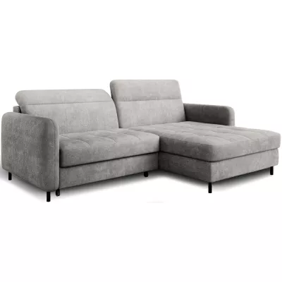 Elegantes Schlafsofa ZULEYKA - grau 3, rechte Ecke
