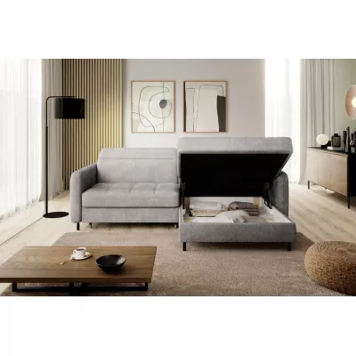 Elegantes Schlafsofa ZULEYKA - grau 3, rechte Ecke