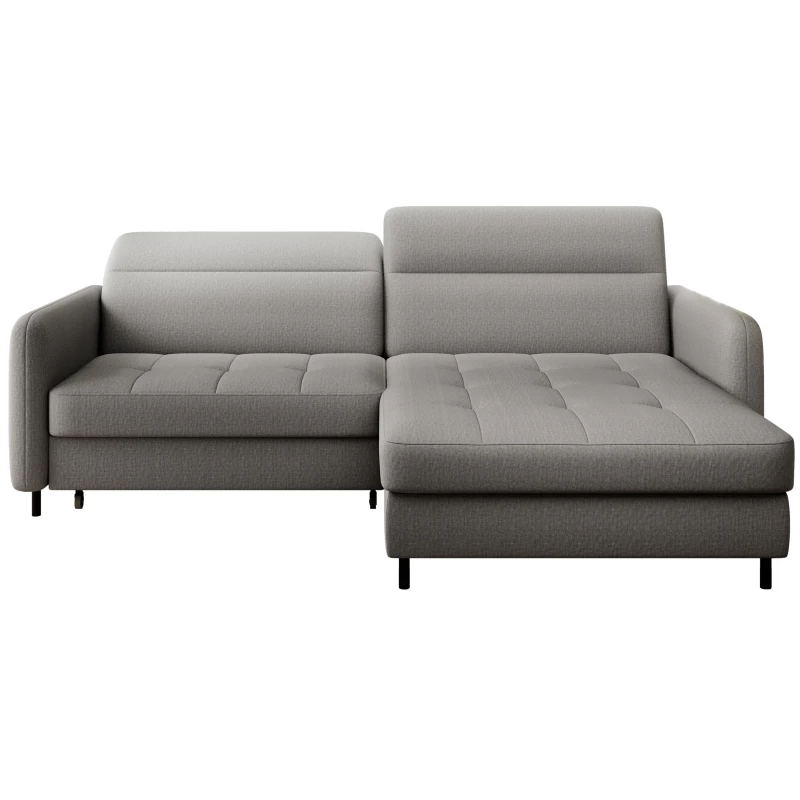Elegantes Schlafsofa ZULEYKA - grau 1, rechte Ecke