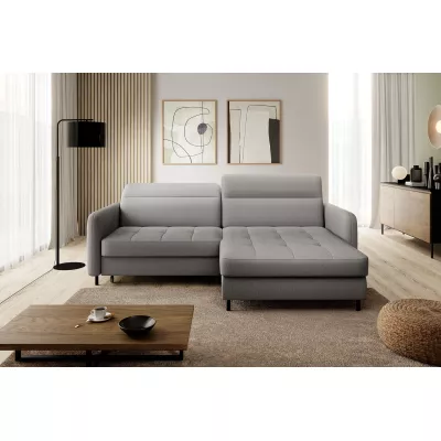 Elegantes Schlafsofa ZULEYKA - grau 1, rechte Ecke