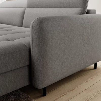 Elegantes Schlafsofa ZULEYKA - grau 1, rechte Ecke