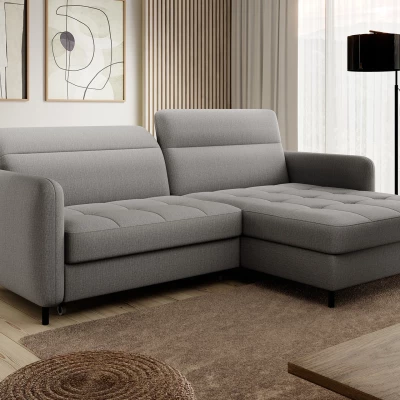 Elegantes Schlafsofa ZULEYKA - grau 1, rechte Ecke