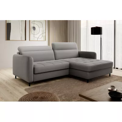 Elegantes Schlafsofa ZULEYKA - grau 1, rechte Ecke