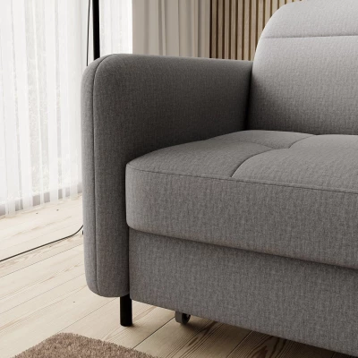 Elegantes Schlafsofa ZULEYKA - grau 1, rechte Ecke