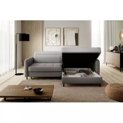 Elegantes Schlafsofa ZULEYKA - grau 1, rechte Ecke