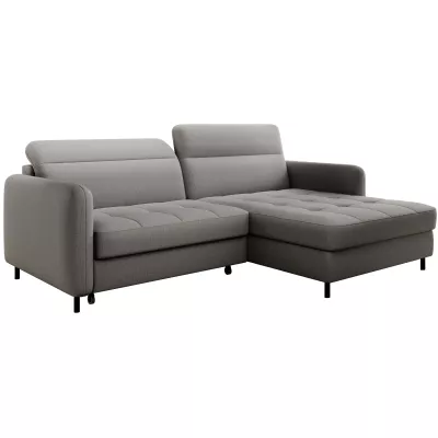 Elegantes Schlafsofa ZULEYKA - grau 1, rechte Ecke
