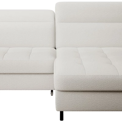 Elegantes Schlafsofa ZULEYKA – weiß, rechte Ecke