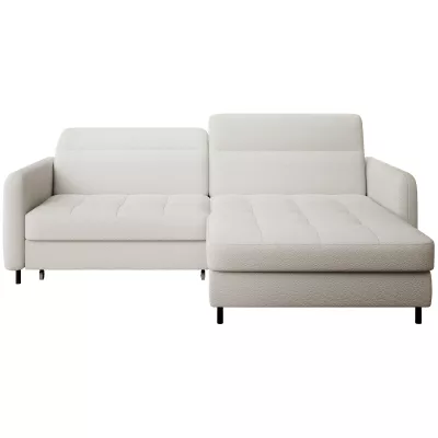 Elegantes Schlafsofa ZULEYKA – weiß, rechte Ecke