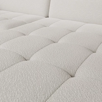 Elegantes Schlafsofa ZULEYKA – weiß, rechte Ecke