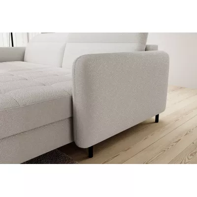 Elegantes Schlafsofa ZULEYKA – weiß, rechte Ecke