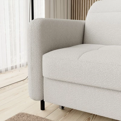 Elegantes Schlafsofa ZULEYKA – weiß, rechte Ecke