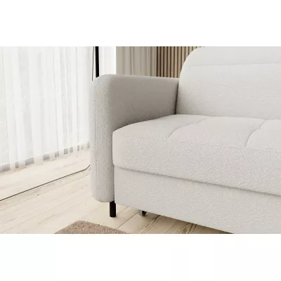 Elegantes Schlafsofa ZULEYKA – weiß, rechte Ecke