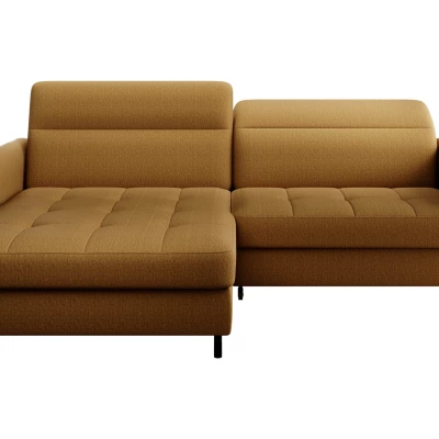 Elegantes Schlafsofa ZULEYKA – Senfgelb, linke Ecke