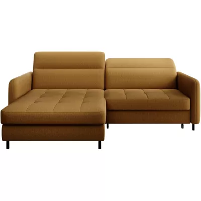Elegantes Schlafsofa ZULEYKA – Senfgelb, linke Ecke