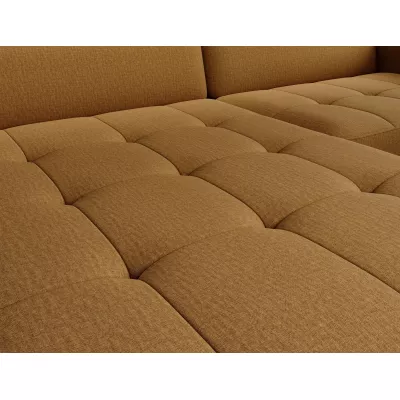 Elegantes Schlafsofa ZULEYKA – Senfgelb, linke Ecke