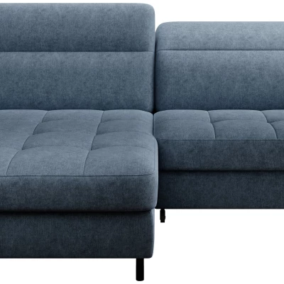 Elegantes Schlafsofa ZULEYKA – blau, linke Ecke