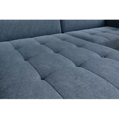 Elegantes Schlafsofa ZULEYKA – blau, linke Ecke