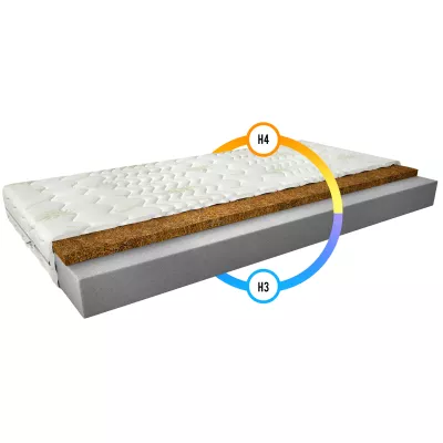 Schaumstoffmatratze mit Kokosmatte 90x200 ALECTRONA 2