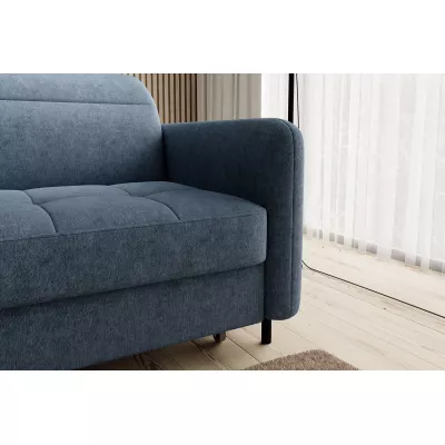 Elegantes Schlafsofa ZULEYKA – blau, linke Ecke